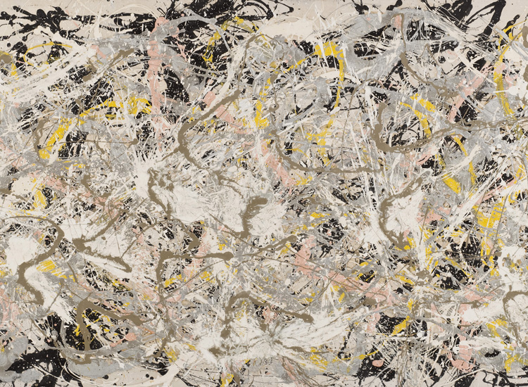 Jackson Pollock, Number 27 (1950), olio, smalto e pittura di alluminio su tela 